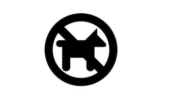 No dog allowed High Quality Editable Icon vector