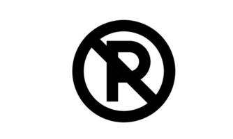 No parking High Quality Editable Icon vector