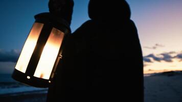 Waving Lantern In The Hands Of The Monk photo