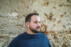 Man Standing Still Waiting For Hours photo