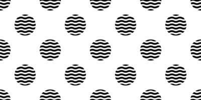 wave seamless pattern polka dot round shape doodle tile background gift wrapping paper repeat wallpaper abstract line illustration isolated design vector