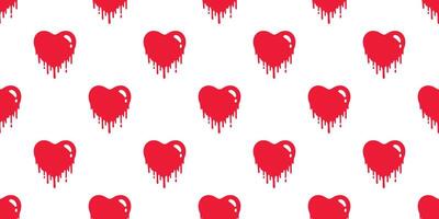 heart seamless pattern valentine color Sagging Flowing splash graffiti tile background gift wrapping paper repeat wallpaper cartoon doodle red illustration design isolated vector