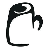 logo print of a long cup for a variety of drinks drawn with an original outline vector