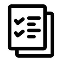 Simple Daily Task icon. The icon can be used for websites, print templates, presentation templates, illustrations, etc vector