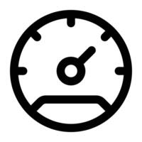 Simple Speedometer icon. The icon can be used for websites, print templates, presentation templates, illustrations, etc vector