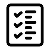 Simple List icon. The icon can be used for websites, print templates, presentation templates, illustrations, etc vector