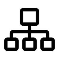 Simple Organization icon. The icon can be used for websites, print templates, presentation templates, illustrations, etc vector
