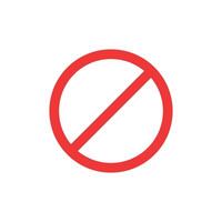 symbol reject or forbidden unique design vector