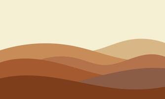 illustration view desert abstract unique design vector
