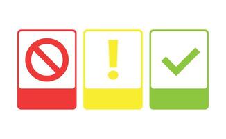 Design square information warning notice with blank background vector