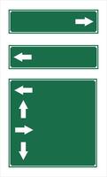 Design template sign board green color unique with blank background vector