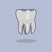 White Tooth. Health White Tooth Cartoon design illustration and icon for website, digital and print vector