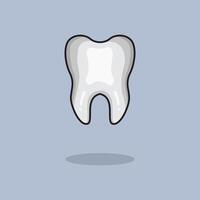 illustration Tooth. design White Tooth. Health White Tooth Cartoon design illustration and icon for website, digital and print vector