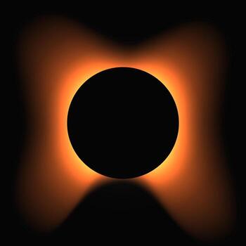 circulo iluminar ligero marco con color degradado vector