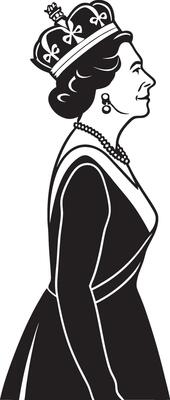 Silhouette of a Queen in Glory