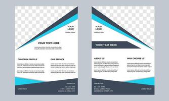 Modern business flyer template for branding and promotion. A4 size flyer design. vector