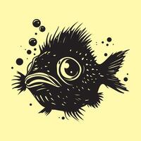 Puffer Fish Image art and Illustrations isolated on white background. vector