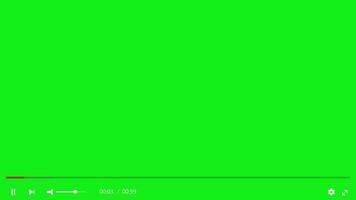Player Interface with Progress Bar and Controls video