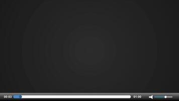 Player Interface with Progress Bar and Controls video