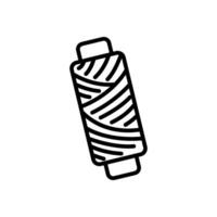 thread reel icon, line style icon vector
