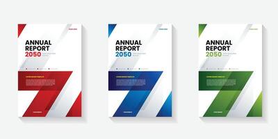 Modern folding ribbon theme book cover template in gradient color. A4 size book cover template for annual report, magazine, booklet, proposal, portfolio, brochure, poster vector