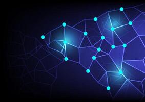 Abstract background with geometric wireframe vector