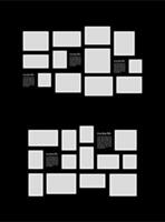 Set Photo frame collage concept vector