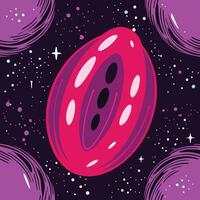 Cosmic Orb Abstract Space Art vector