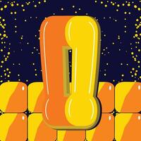 Abstract Orange and Yellow Design with Dots vector