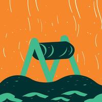 Abstract Log Design Modern Minimalist Art vector