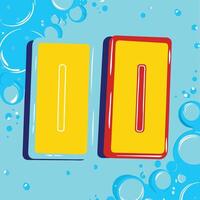 Abstract Colorful Bubbles and Geometric Shapes vector