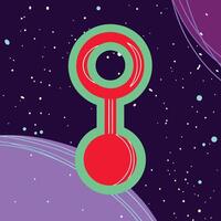 Cosmic Orb Abstract Space Art vector