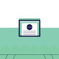 Simple Document Display Online Form, Data Entry, and File Upload vector