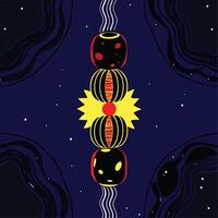 Cosmic Alignment Abstract Space Art vector