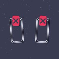 Rejected Double Screen Interface Concept vector