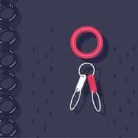 Abstract Design with Circular and Linear Elements vector