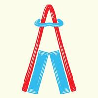 Abstract Red and Blue Geometric Design vector