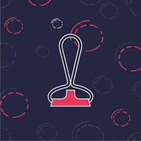 Cleaning Tool Efficient Squeegee Design vector