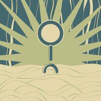 Abstract Search Unveiling Hidden Patterns vector