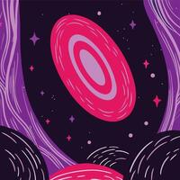 Cosmic Galaxy Abstract Space Art vector