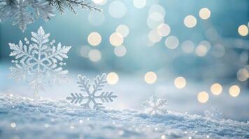 Frosted Winter Bokeh for a Cool and Icy Feel , bokeh abstract background, modern abstract backdrop. Christmas photo