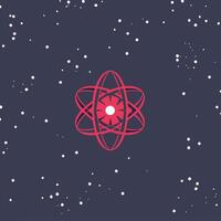 Abstract Atom Symbol Space, Science, and Energy vector