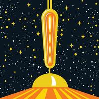 Cosmic Descent A Journey Through Space vector