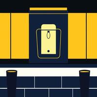 Abstract Modern Bar Design Yellow and Dark Blue Color Scheme vector