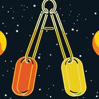 Cosmic Tags A Celestial Abstract vector
