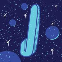 Cosmic J Abstract Space Art vector