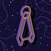 Cosmic Dividers Abstract Space Geometry vector