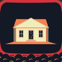 Simple House Illustration Home Design, Architecture, Real Estate vector