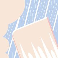 Abstract Pastel Shapes, Lines Background Design vector