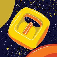 Cosmic Square A Journey Through Space vector